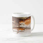 Rood drum (roodbaars) Grafisch Koffiemok (Voorkant rechts)