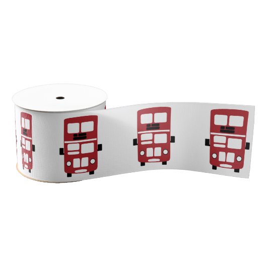 Rood dubbeldeksbus grosgrain lint (Spoel)