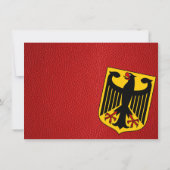 Rood Duitsland trouwfoto dank u Bedankkaart (Achterkant)