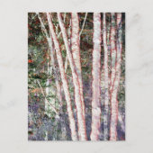 Rood-Edged Trees Briefkaart (Voorkant)