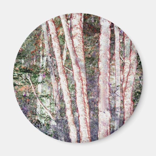 Rood-Edged Trees Magneet (Voorkant)