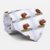 Rood-eekhoornpittenkegeltje Stropdas (Opgerold)