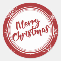 Rood Eenvoudig Vrolijk Kerstfeest