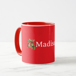 Rood, effen rode kleur SJABLOON, aanpasbaar, Mok