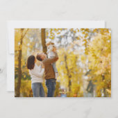 Rood Elegant Minimalist 3 foto collage Happy Feestdagenkaart (Achterkant)