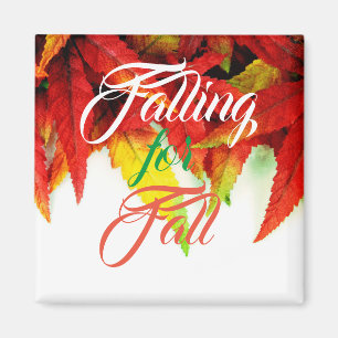 Rood elegant voor herfst herfstmossel magneet