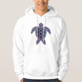 Rood en blauw Anaglyph 3D Glitch Effect Zee Schild Hoodie (Voorkant)
