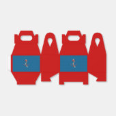 Rood en blauw anker bedankdoosjes (Uitgevouwen)