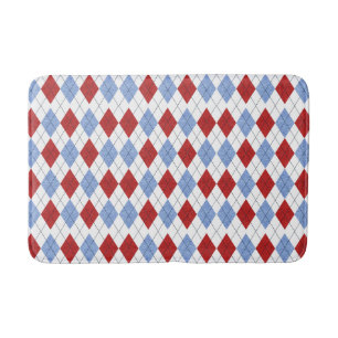 Rood en blauw badmat