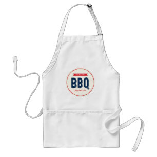 Rood en blauw BBQ Apron Standaard Schort