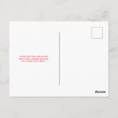 Rood en Blauw Bedankt Hard Work Labor Day Briefkaart (Achterkant)