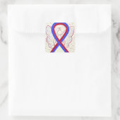 Rood- en blauw bewustzijn Ribbon Angel Sticker Dec (Tas)