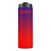 Rood en blauw Design Thermosbeker (Voorkant)