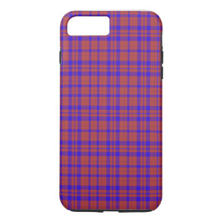 Rood en Blauw Geometrisch Rutpatroon iPhone 8 Plus / 7 Plus Hoesje