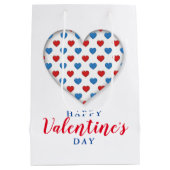 Rood en blauw hart medium cadeauzakje (Achterkant)