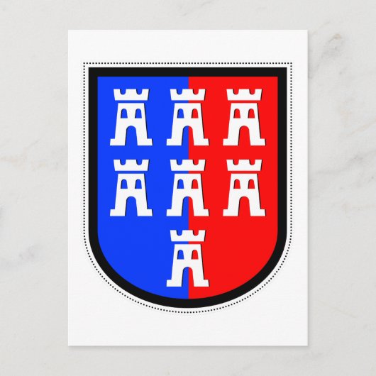 Rood en Blauw, het moet zijn Briefkaart (Voorkant)