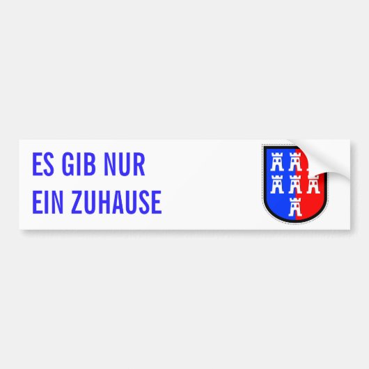Rood en Blauw, het moet zijn Bumpersticker (Voorkant)