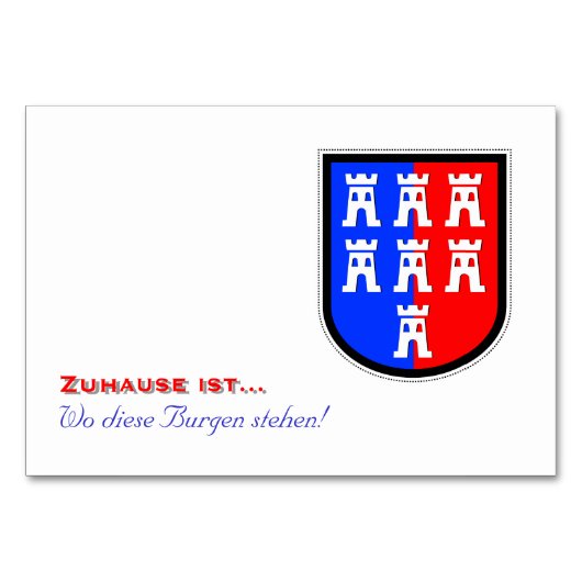 Rood en Blauw, het moet zijn Kaart (Voorkant)