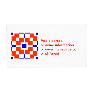 Rood en blauw, het Saxonisch Etiket