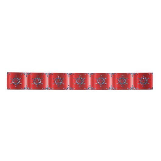 Rood en Blauw Kerstmis Lint (Voorkant)