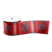 Rood en Blauw Kerstmis Lint (Spoel)