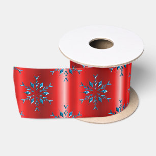 Rood en Blauw Kerstmis Lint