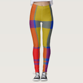 Rood en blauw leggings