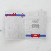 Rood en blauw Moederdag van de Dog Foto Kaart (Binnen)