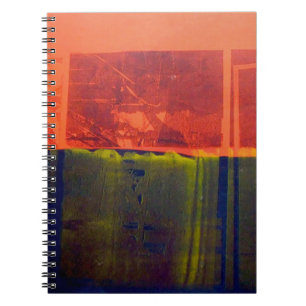 Rood en blauw notitieboek