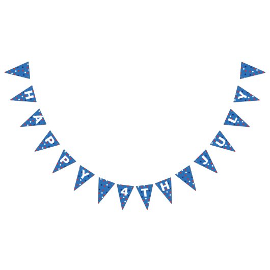 Rood en blauw op 4 juli vlaggetjes (Alle)