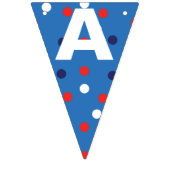 Rood en blauw op 4 juli vlaggetjes (Derde vlag)