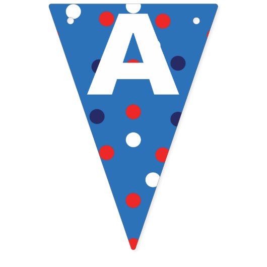 Rood en blauw op 4 juli vlaggetjes (Derde vlag)