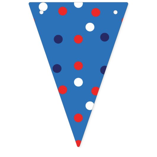 Rood en blauw op 4 juli vlaggetjes (Eerste vlag)