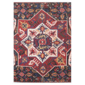 Rood en blauw Perzisch ontwerp Tafelkleed (Voorkant)