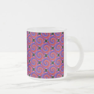 Rood en blauw randapparaat van Kenneth Yoncich Matglas Koffiemok