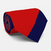 Rood en blauw stropdas (Opgerold)