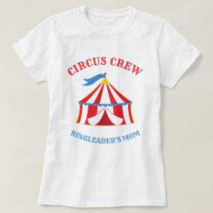 Rood en Blauw Tent Circus Carnaval Verjaardag T-sh T-shirt
