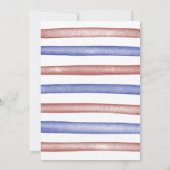 Rood en blauw vuurwerk op 4 juli kaart (Achterkant)