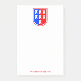 Rood en Blauw, zijn Saksisch Post-it® Notes
