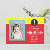 Rood- en blauwe Stippen Kaart (Staand voorkant)