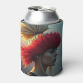 Rood en blond blikjeskoeler (Blikje Voorkant)