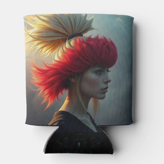 Rood en blond blikjeskoeler (Achterkant)