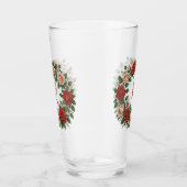 Rood en Blush Roos Krans Glas (Rechts)