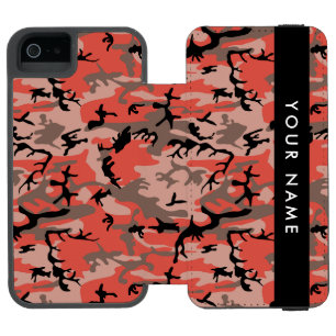 Rood en bruin camouflage Uw naam personaliseren