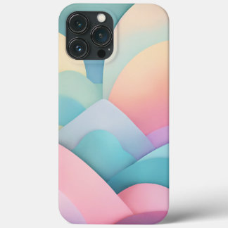 Rood en bruin ronde vorm iPhone 13 pro max hoesje