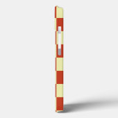 Rood- en crèmecontrole Case-Mate iPhone case (Achterkant / Links)