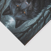 Rood en de zwarte wolf tissuepapier (Detail)