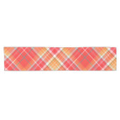 Rood en geel Cheery Plaid Korte Tafelloper (Horizontaal)
