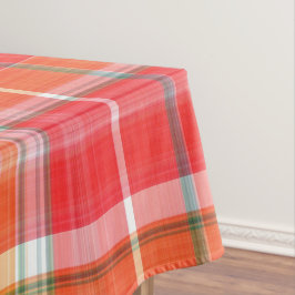 Rood en geel Cheery Plaid Tafelkleed