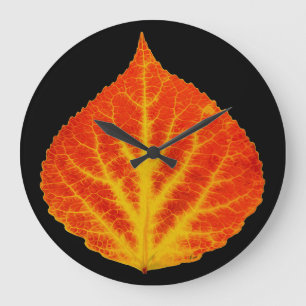 Rood en geel esperen Leaf #10 Grote Klok